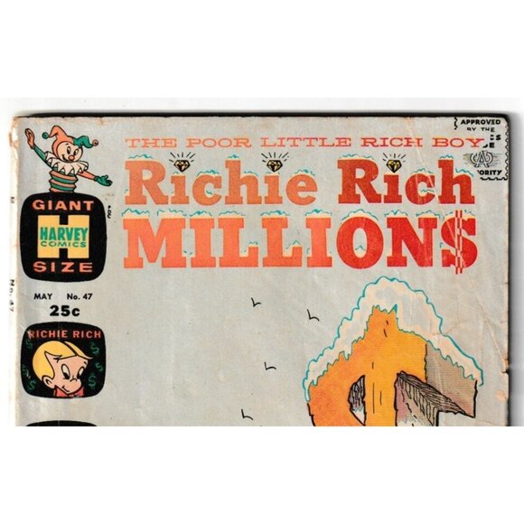 Richie Rich Millions Giant Size Vintage Harvey Comics Collectible Comic Book - Picture 6 of 10